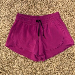 Purple Lululemon shorts